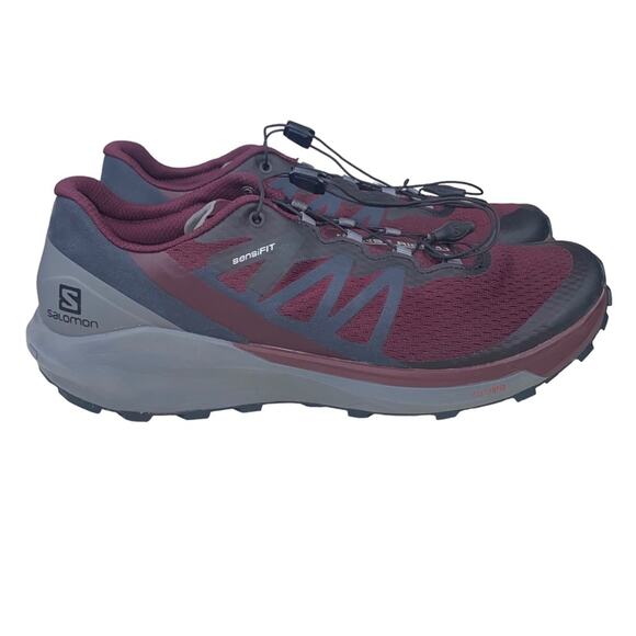 Salomon Shoes - Salomon Women’s Sense Ride 4 Purple Gray Trail Hiking Running Sneaker Size US 12